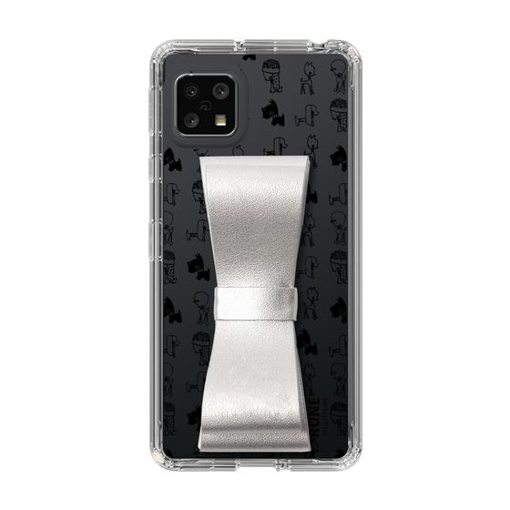 Slim Protection Case - STAND & RING RIBBON Silver［ Rune Naito - RUNE Animal Dog ］