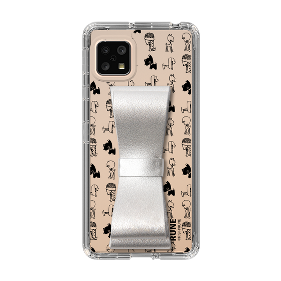 Slim Protection Case - STAND & RING RIBBON Silver［ Rune Naito - RUNE Animal Dog ］