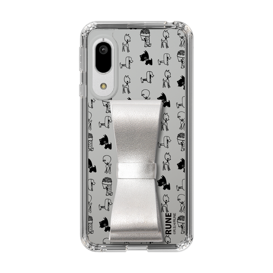 Slim Protection Case - STAND & RING RIBBON Silver［ Rune Naito - RUNE Animal Dog ］