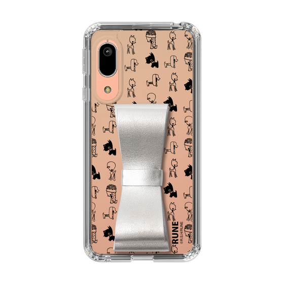 Slim Protection Case - STAND & RING RIBBON Silver［ Rune Naito - RUNE Animal Dog ］