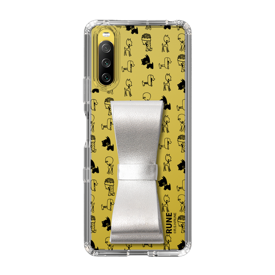 Slim Protection Case - STAND & RING RIBBON Silver［ Rune Naito - RUNE Animal Dog ］