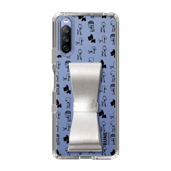 Slim Protection Case - STAND & RING RIBBON Silver［ Rune Naito - RUNE Animal Dog ］