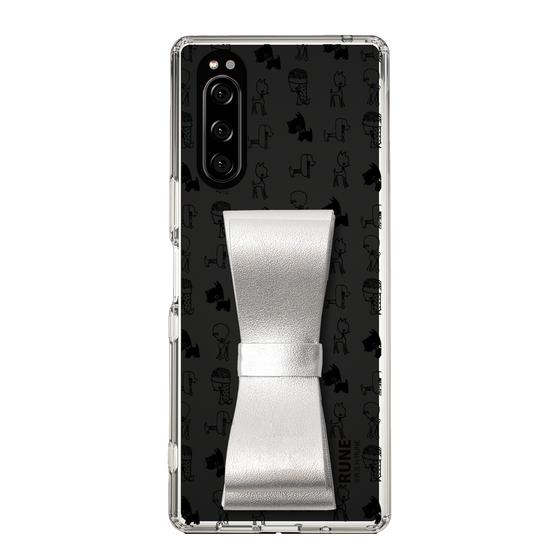Slim Protection Case - STAND & RING RIBBON Silver［ Rune Naito - RUNE Animal Dog ］