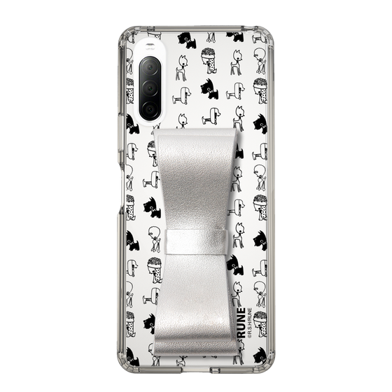 Slim Protection Case - STAND & RING RIBBON Silver［ Rune Naito - RUNE Animal Dog ］