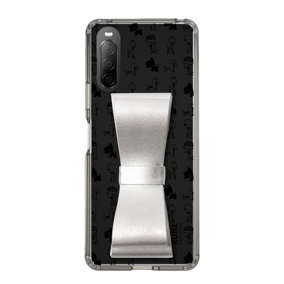 Slim Protection Case - STAND & RING RIBBON Silver［ Rune Naito - RUNE Animal Dog ］