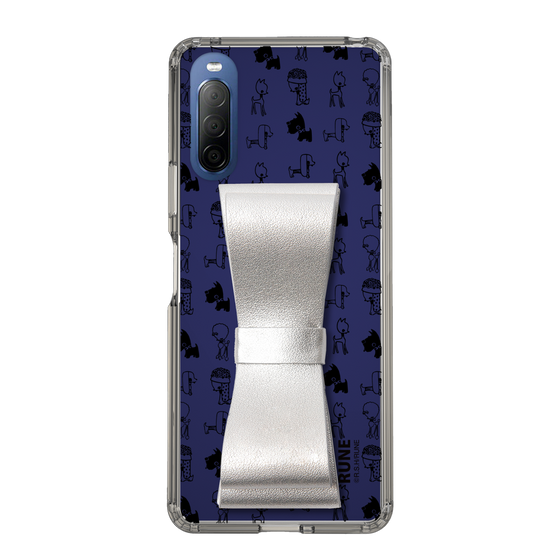 Slim Protection Case - STAND & RING RIBBON Silver［ Rune Naito - RUNE Animal Dog ］
