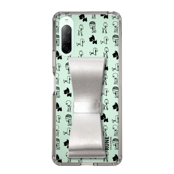 Slim Protection Case - STAND & RING RIBBON Silver［ Rune Naito - RUNE Animal Dog ］