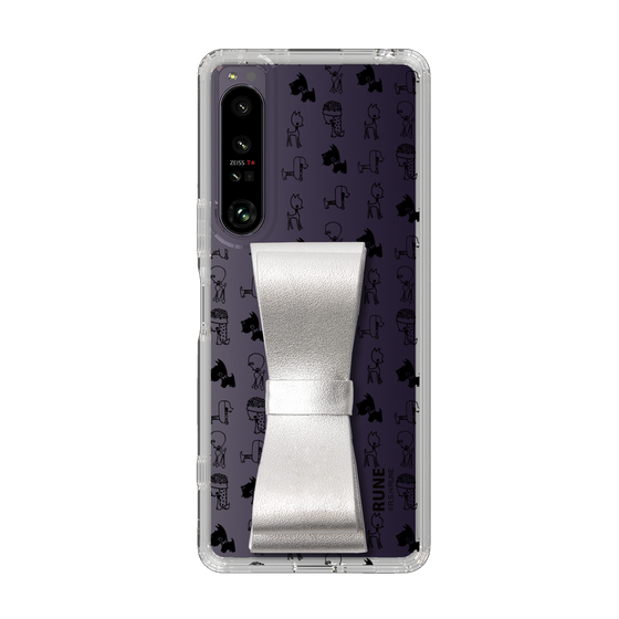 Slim Protection Case - STAND & RING RIBBON Silver［ Rune Naito - RUNE Animal Dog ］