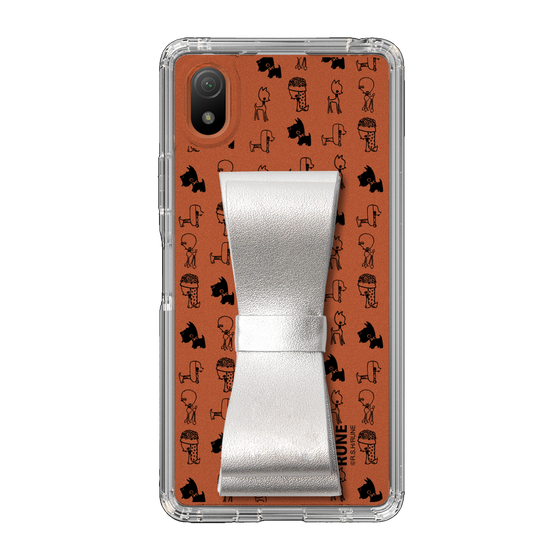 Slim Protection Case - STAND & RING RIBBON Silver［ Rune Naito - RUNE Animal Dog ］
