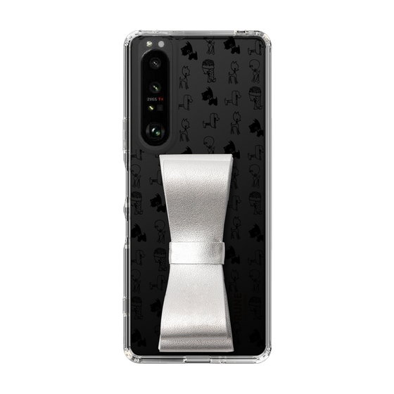 Slim Protection Case - STAND & RING RIBBON Silver［ Rune Naito - RUNE Animal Dog ］