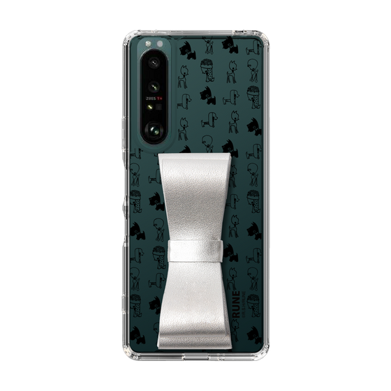 Slim Protection Case - STAND & RING RIBBON Silver［ Rune Naito - RUNE Animal Dog ］