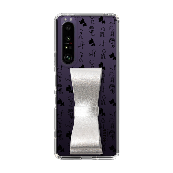Slim Protection Case - STAND & RING RIBBON Silver［ Rune Naito - RUNE Animal Dog ］