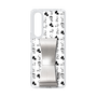 Slim Protection Case - STAND & RING RIBBON Silver［ Rune Naito - RUNE Animal Dog ］
