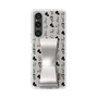 Slim Protection Case - STAND & RING RIBBON Silver［ Rune Naito - RUNE Animal Dog ］