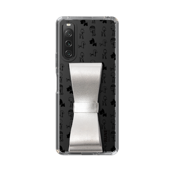 Slim Protection Case - STAND & RING RIBBON Silver［ Rune Naito - RUNE Animal Dog ］