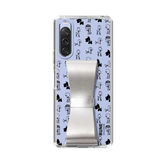 Slim Protection Case - STAND & RING RIBBON Silver［ Rune Naito - RUNE Animal Dog ］