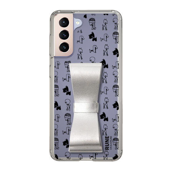 Slim Protection Case - STAND & RING RIBBON Silver［ Rune Naito - RUNE Animal Dog ］