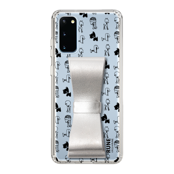 Slim Protection Case - STAND & RING RIBBON Silver［ Rune Naito - RUNE Animal Dog ］