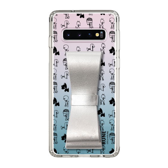 Slim Protection Case - STAND & RING RIBBON Silver［ Rune Naito - RUNE Animal Dog ］