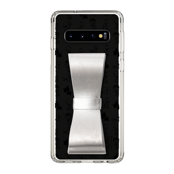 Slim Protection Case - STAND & RING RIBBON Silver［ Rune Naito - RUNE Animal Dog ］