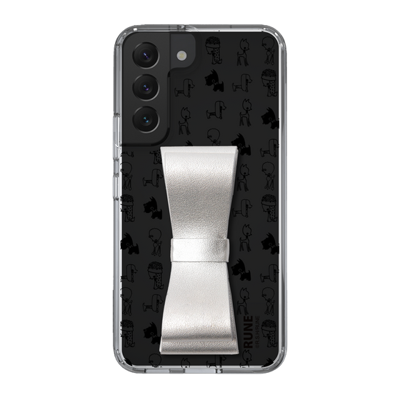 Slim Protection Case - STAND & RING RIBBON Silver［ Rune Naito - RUNE Animal Dog ］