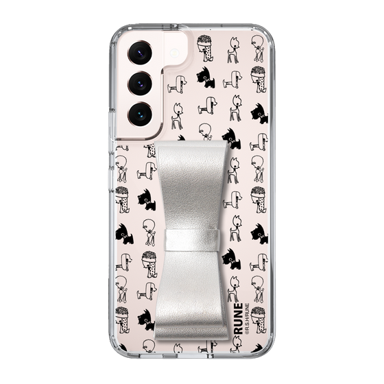Slim Protection Case - STAND & RING RIBBON Silver［ Rune Naito - RUNE Animal Dog ］