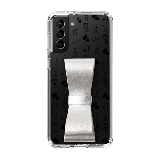 Slim Protection Case - STAND & RING RIBBON Silver［ Rune Naito - RUNE Animal Dog ］