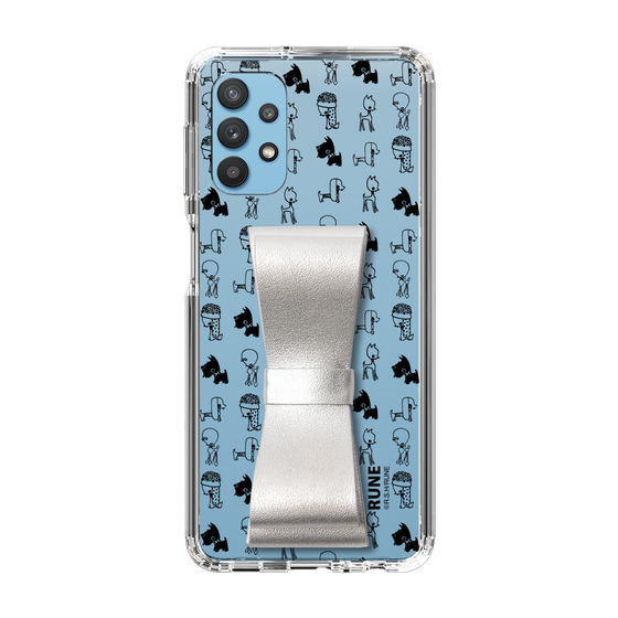 Slim Protection Case - STAND & RING RIBBON Silver［ Rune Naito - RUNE Animal Dog ］