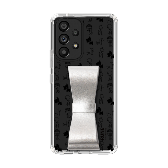Slim Protection Case - STAND & RING RIBBON Silver［ Rune Naito - RUNE Animal Dog ］