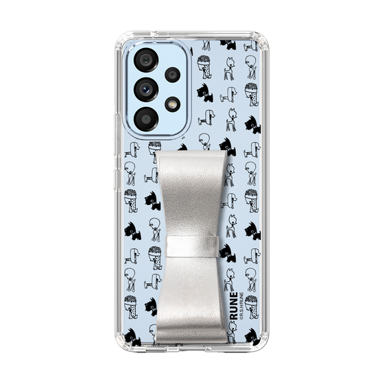 Slim Protection Case - STAND & RING RIBBON Silver［ Rune Naito - RUNE Animal Dog ］