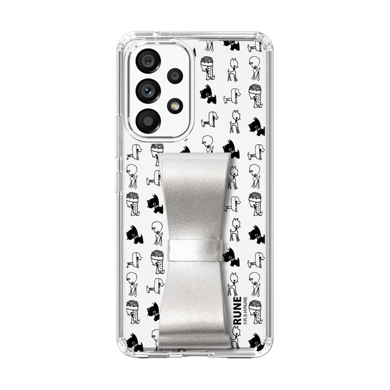 Slim Protection Case - STAND & RING RIBBON Silver［ Rune Naito - RUNE Animal Dog ］