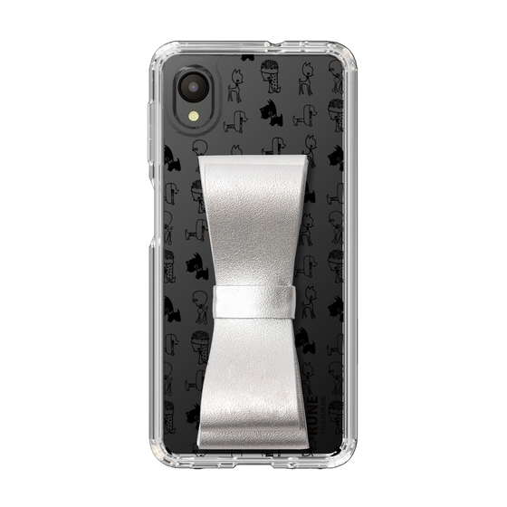 Slim Protection Case - STAND & RING RIBBON Silver［ Rune Naito - RUNE Animal Dog ］