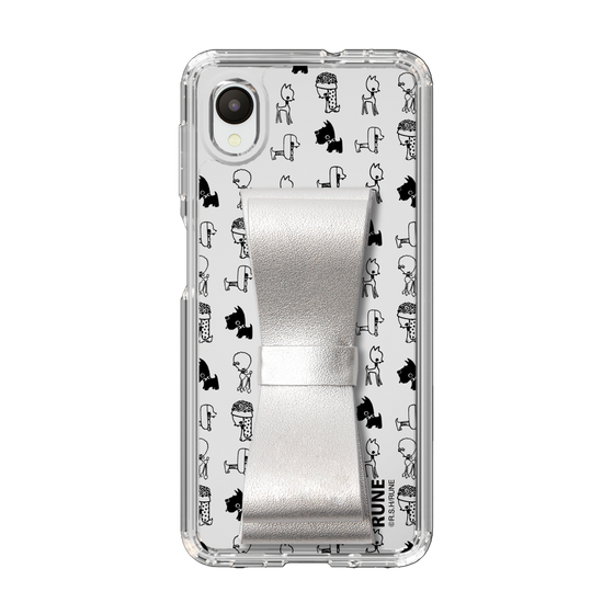 Slim Protection Case - STAND & RING RIBBON Silver［ Rune Naito - RUNE Animal Dog ］