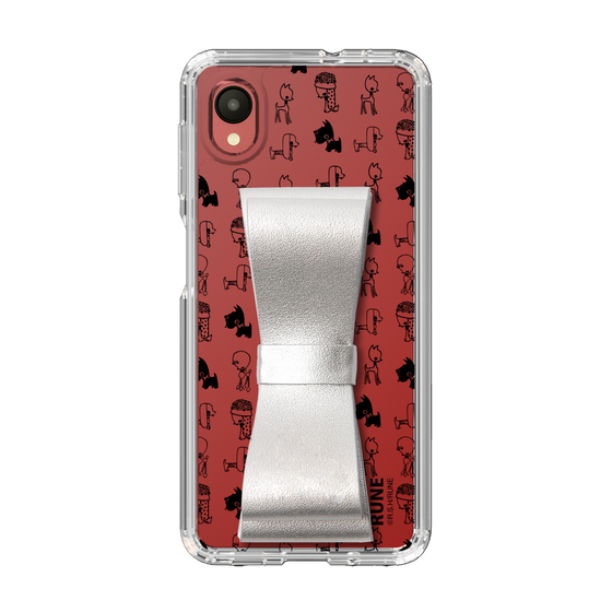 Slim Protection Case - STAND & RING RIBBON Silver［ Rune Naito - RUNE Animal Dog ］