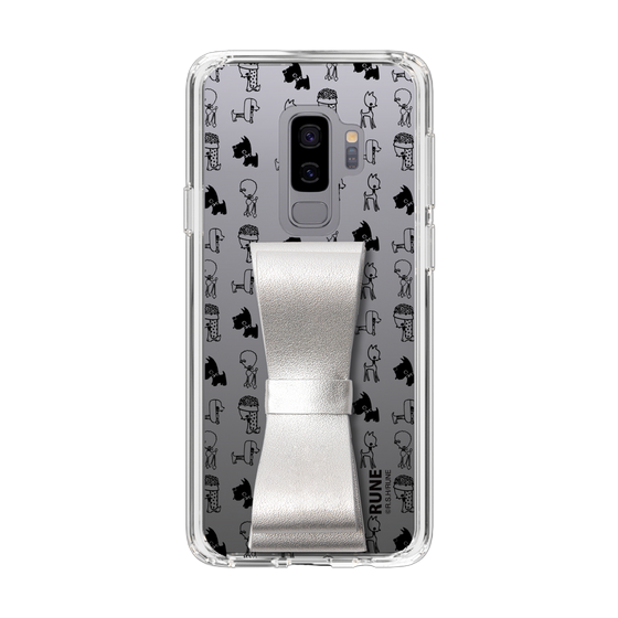 Slim Protection Case - STAND & RING RIBBON Silver［ Rune Naito - RUNE Animal Dog ］