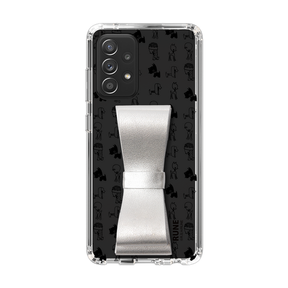 Slim Protection Case - STAND & RING RIBBON Silver［ Rune Naito - RUNE Animal Dog ］