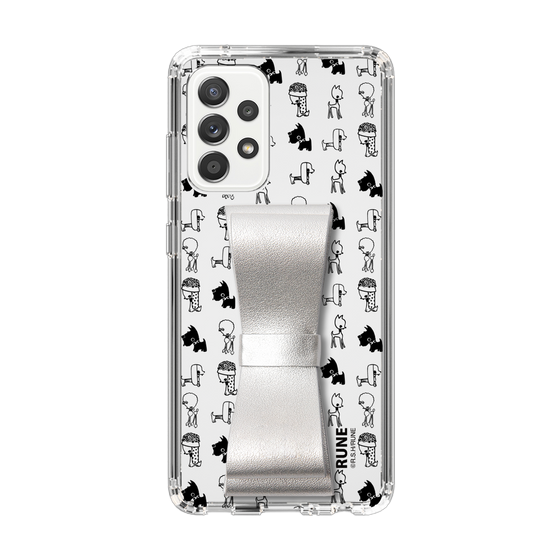 Slim Protection Case - STAND & RING RIBBON Silver［ Rune Naito - RUNE Animal Dog ］