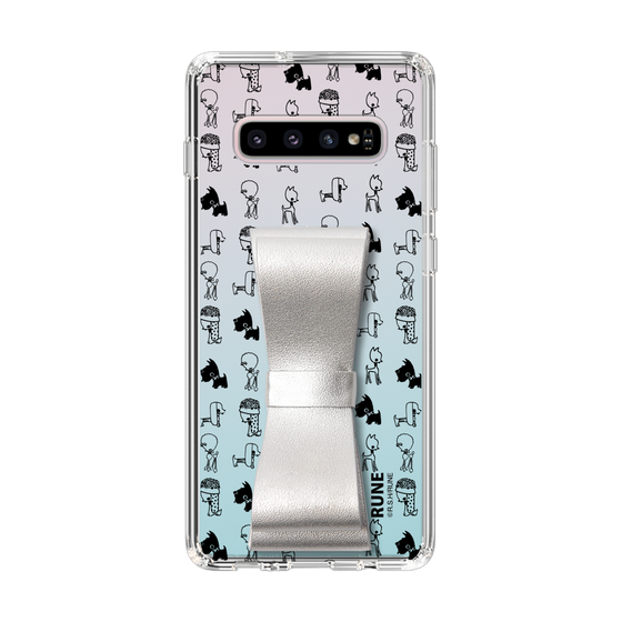 Slim Protection Case - STAND & RING RIBBON Silver［ Rune Naito - RUNE Animal Dog ］