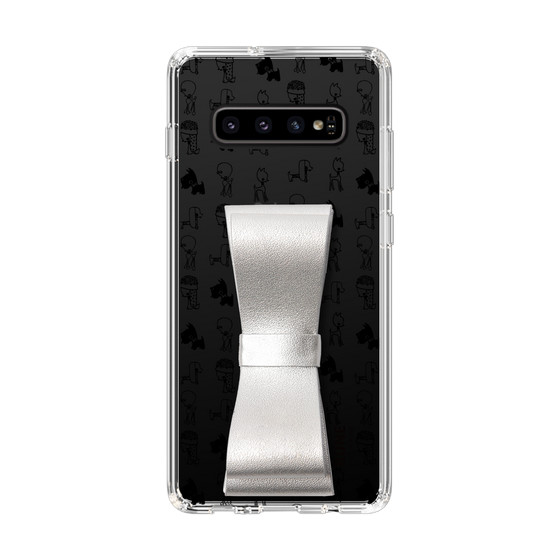 Slim Protection Case - STAND & RING RIBBON Silver［ Rune Naito - RUNE Animal Dog ］