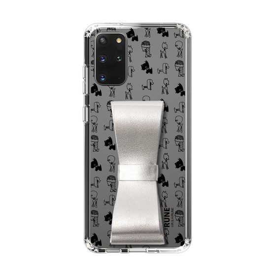 Slim Protection Case - STAND & RING RIBBON Silver［ Rune Naito - RUNE Animal Dog ］