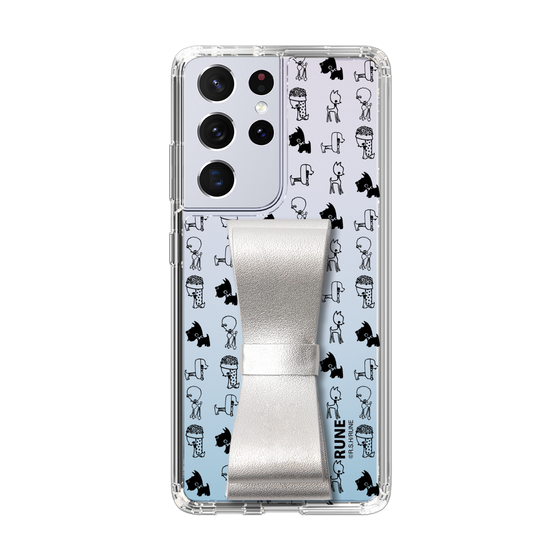 Slim Protection Case - STAND & RING RIBBON Silver［ Rune Naito - RUNE Animal Dog ］