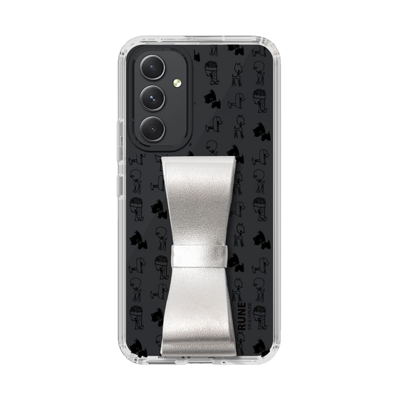 Slim Protection Case - STAND & RING RIBBON Silver［ Rune Naito - RUNE Animal Dog ］