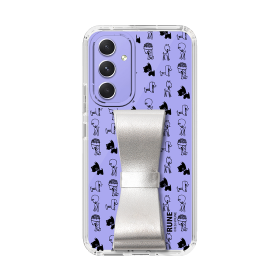Slim Protection Case - STAND & RING RIBBON Silver［ Rune Naito - RUNE Animal Dog ］