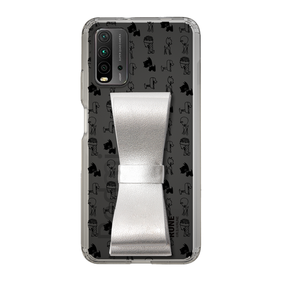 Slim Protection Case - STAND & RING RIBBON Silver［ Rune Naito - RUNE Animal Dog ］