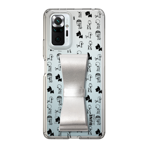 Slim Protection Case - STAND & RING RIBBON Silver［ Rune Naito - RUNE Animal Dog ］
