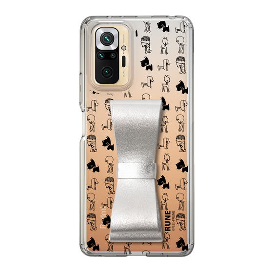 Slim Protection Case - STAND & RING RIBBON Silver［ Rune Naito - RUNE Animal Dog ］