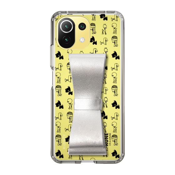 Slim Protection Case - STAND & RING RIBBON Silver［ Rune Naito - RUNE Animal Dog ］