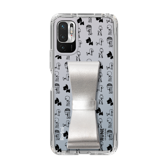 Slim Protection Case - STAND & RING RIBBON Silver［ Rune Naito - RUNE Animal Dog ］