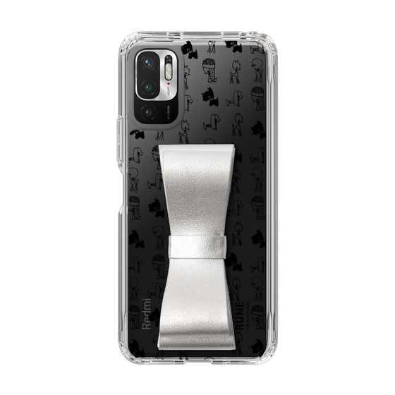 Slim Protection Case - STAND & RING RIBBON Silver［ Rune Naito - RUNE Animal Dog ］