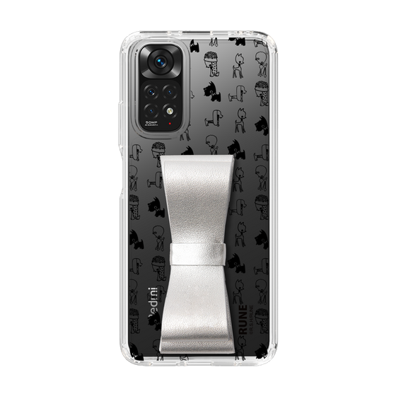 Slim Protection Case - STAND & RING RIBBON Silver［ Rune Naito - RUNE Animal Dog ］